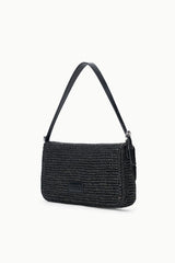 HARLOW RAFFIA BAG | BLACK RAFFIA