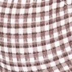 JUPITER BIKINI TOP | DARK CHOCOLATE MICRO CHECK