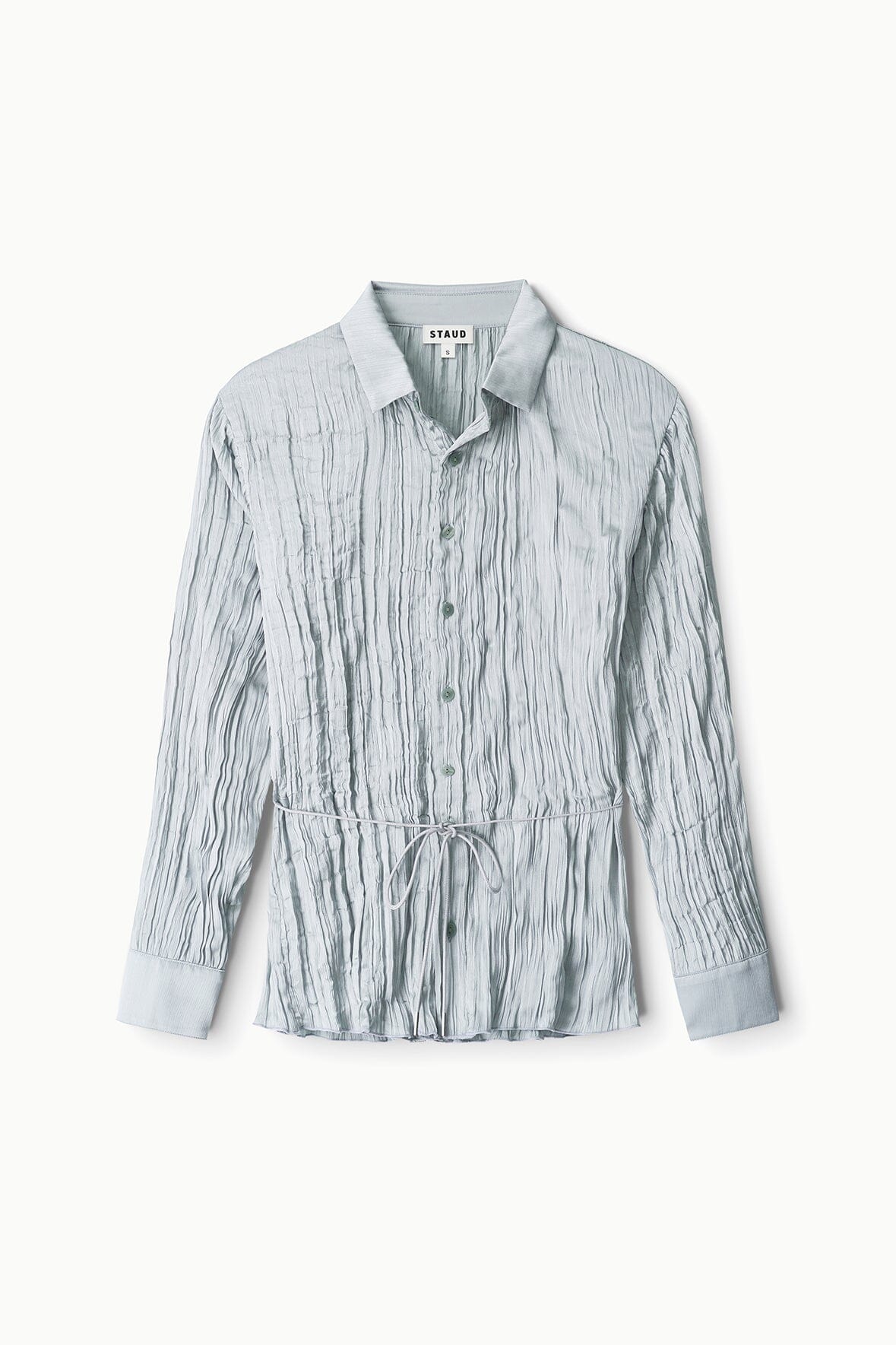 SUKI SHIRT | SILVER SAGE PLISSE