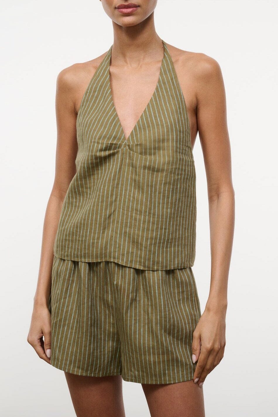 CORSO LINEN TOP | PORTO STRIPE