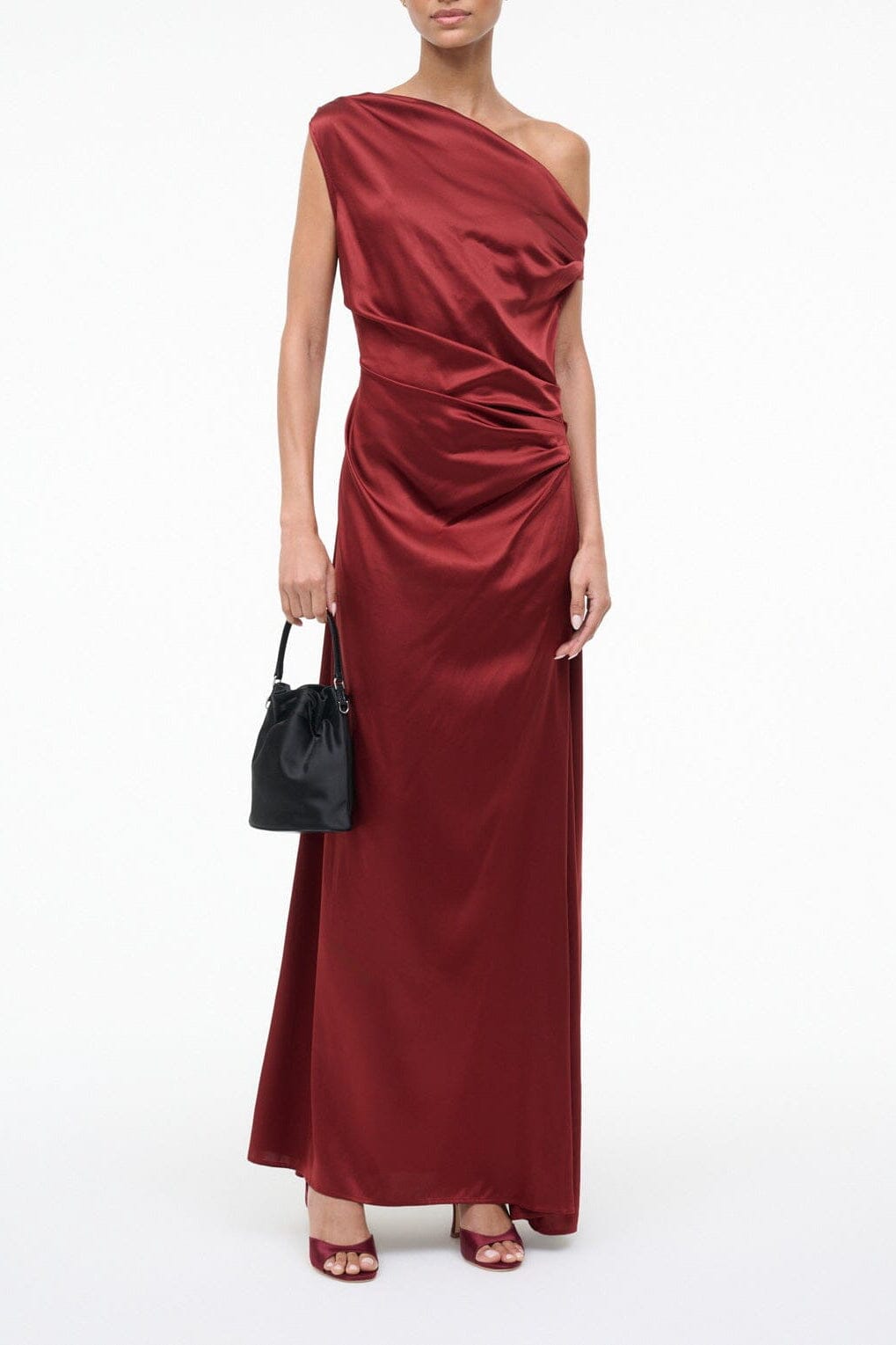 MAXI PHARE SILK DRESS | SANGRIA