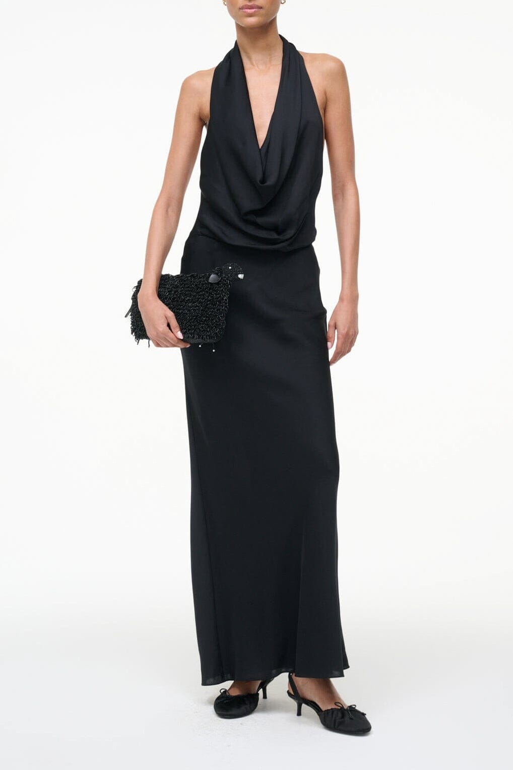 POPPI SILK DRESS | BLACK