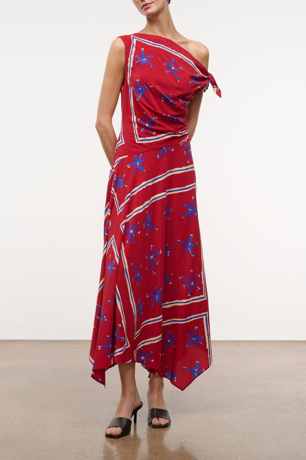 PORTIA DRESS | PAINTED FOULARD