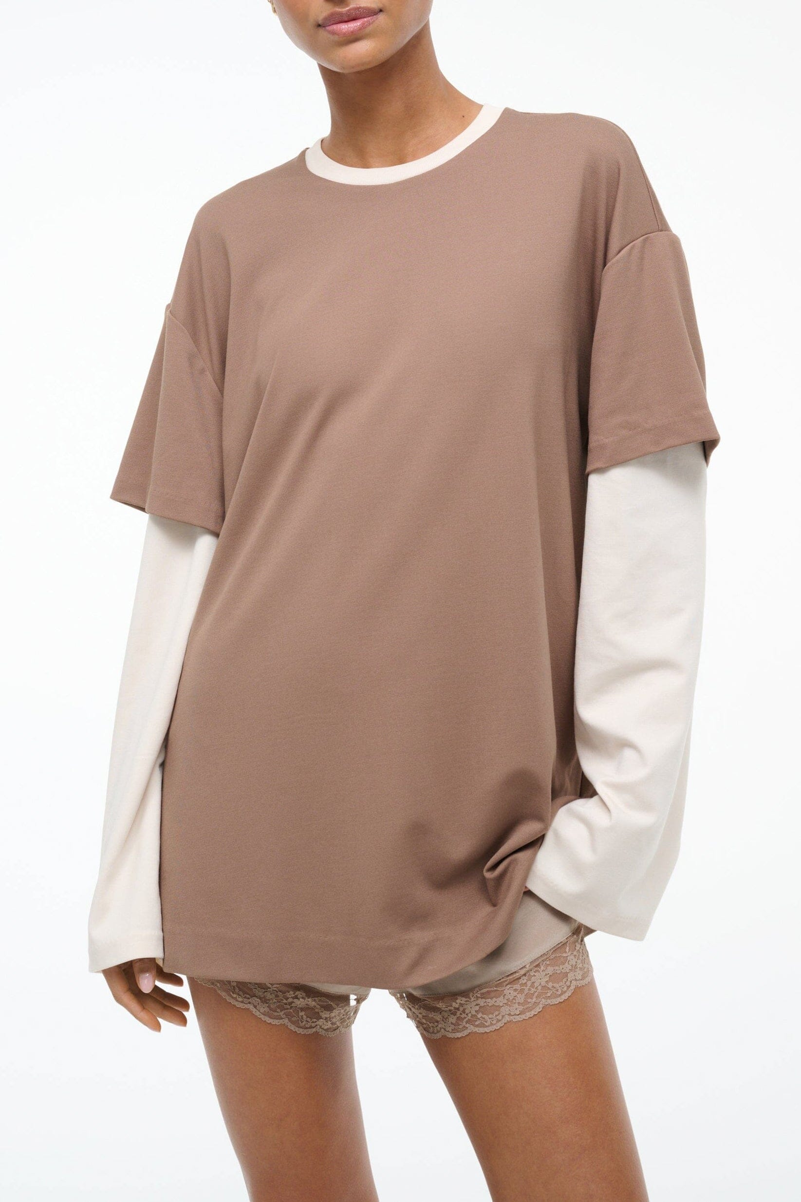 WILLIAM TEE | TAUPE ECRU